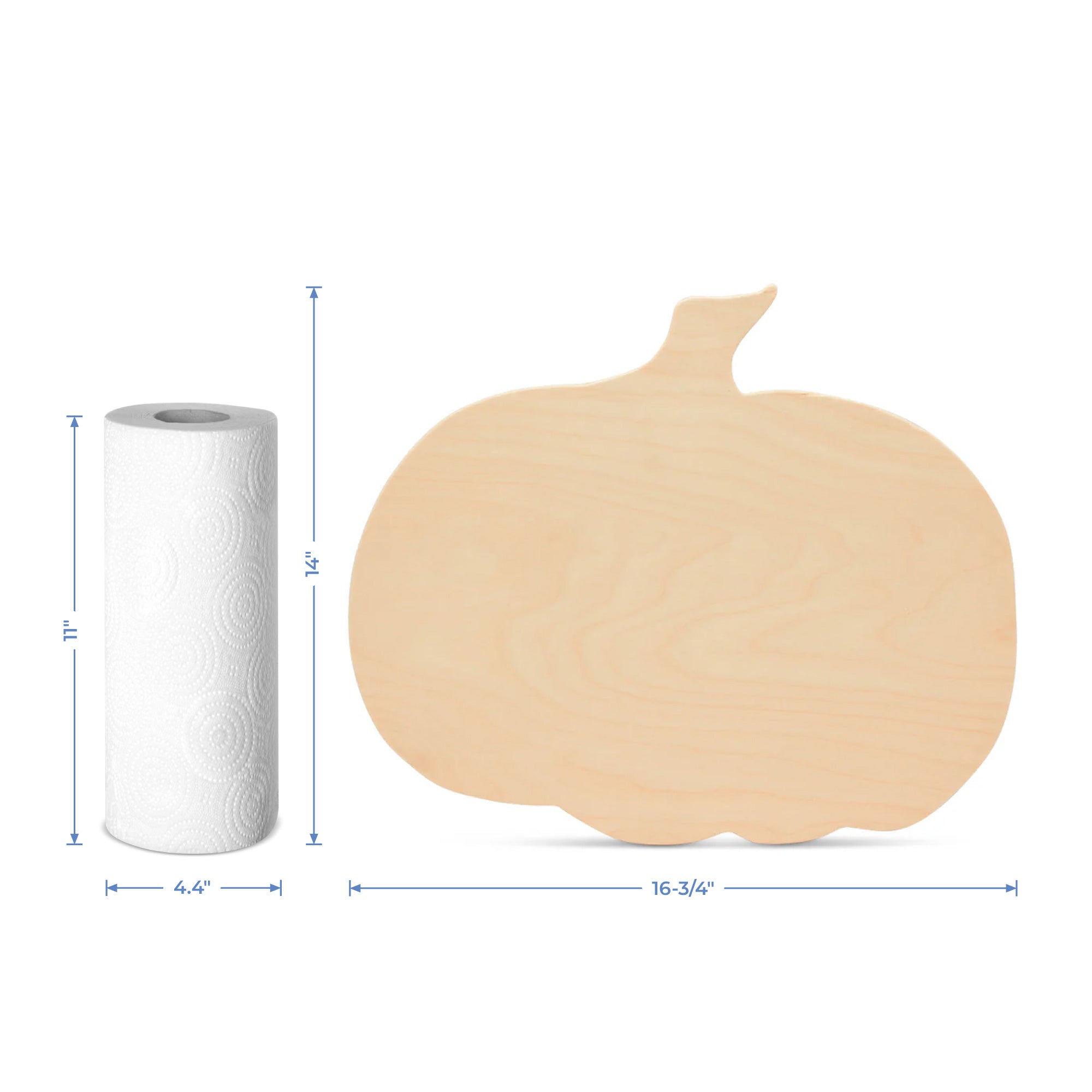 Wooden Pumpkin Cutout (5"- 14")