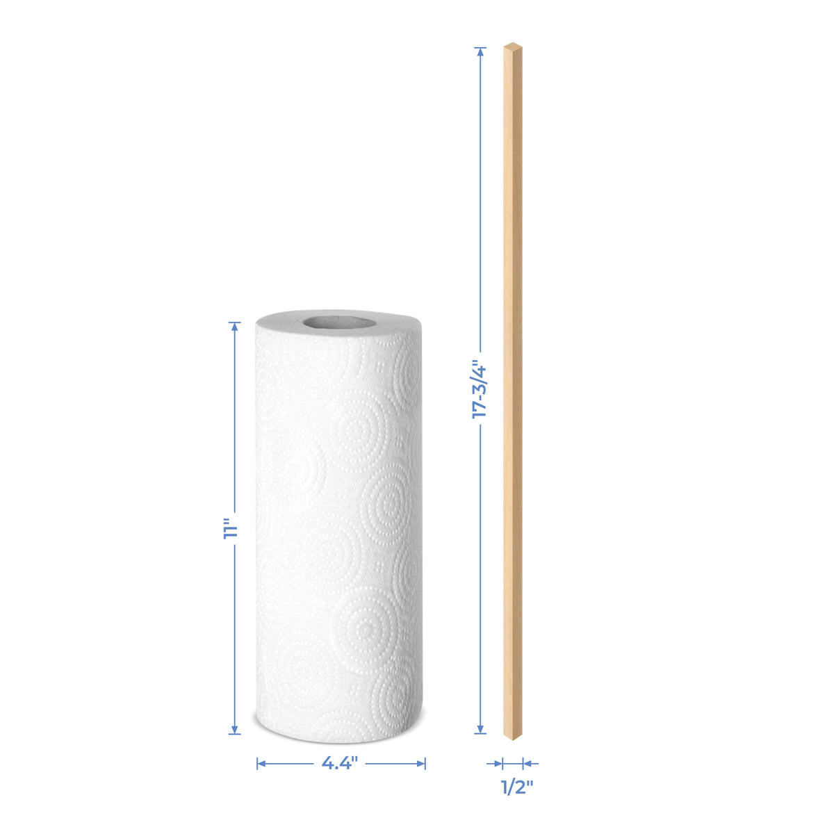 1/2" x 17-3/4" Square Dowel