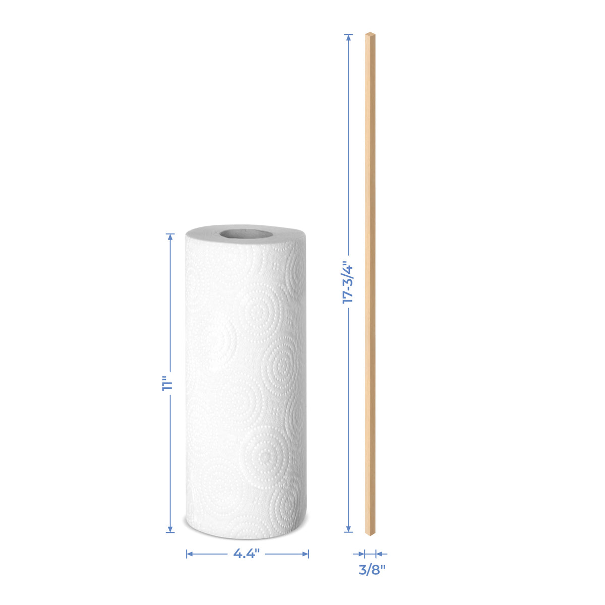 3/8" x 17-3/4" Square Dowel