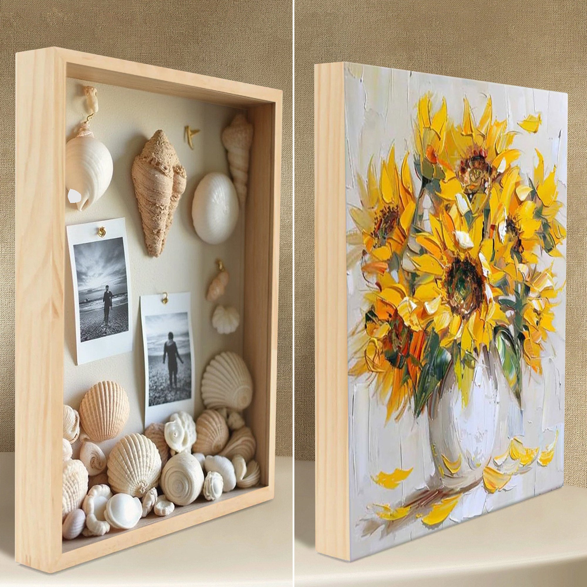 Cradled Wood Panels, 6" x 6"