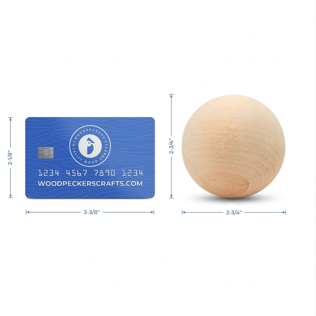 2-3/4" Wooden Ball