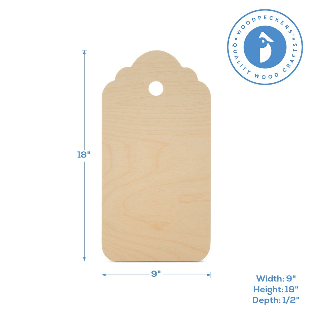 Gift Tag Cutout, Large 18" x 9"