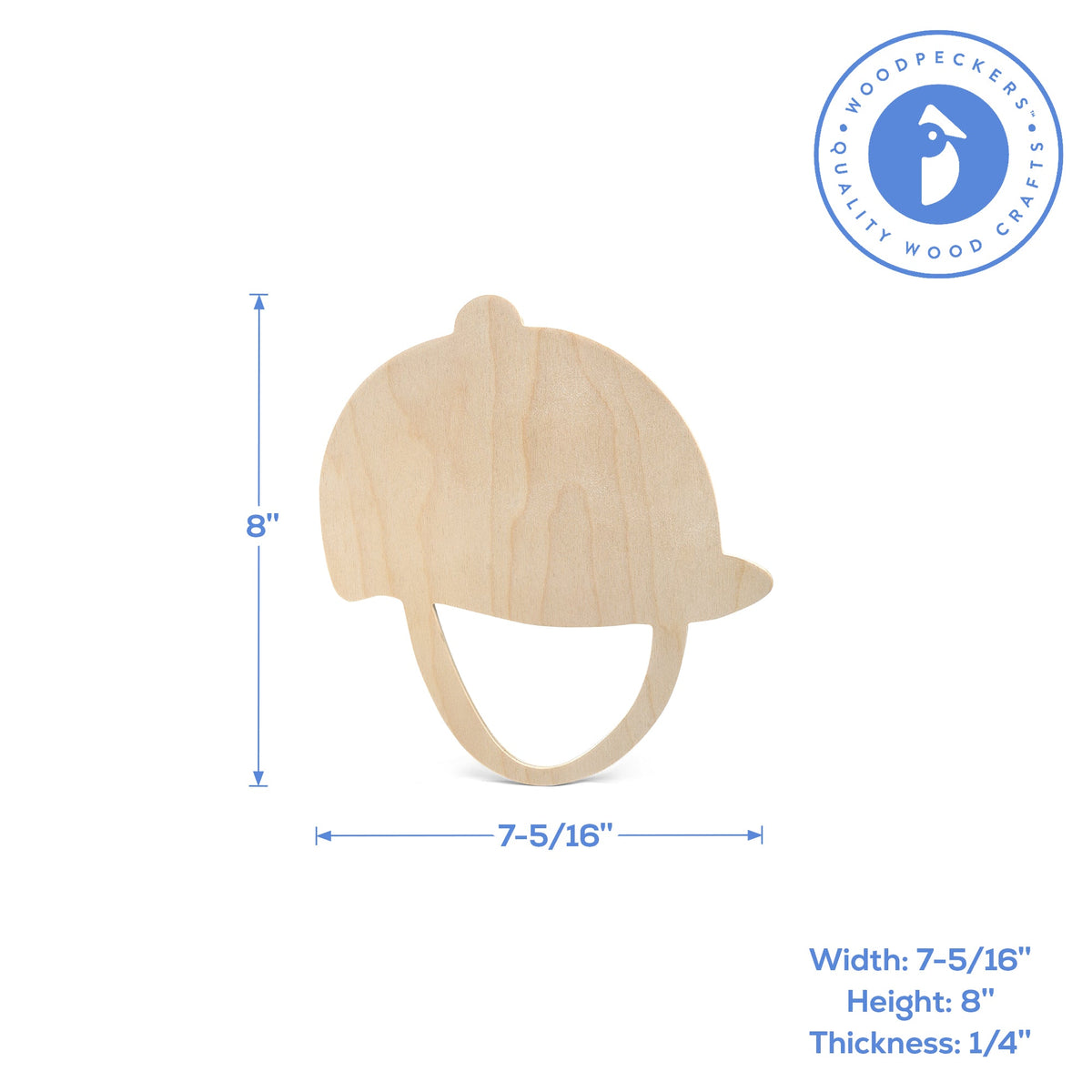8" Jockey Helmet Cutout