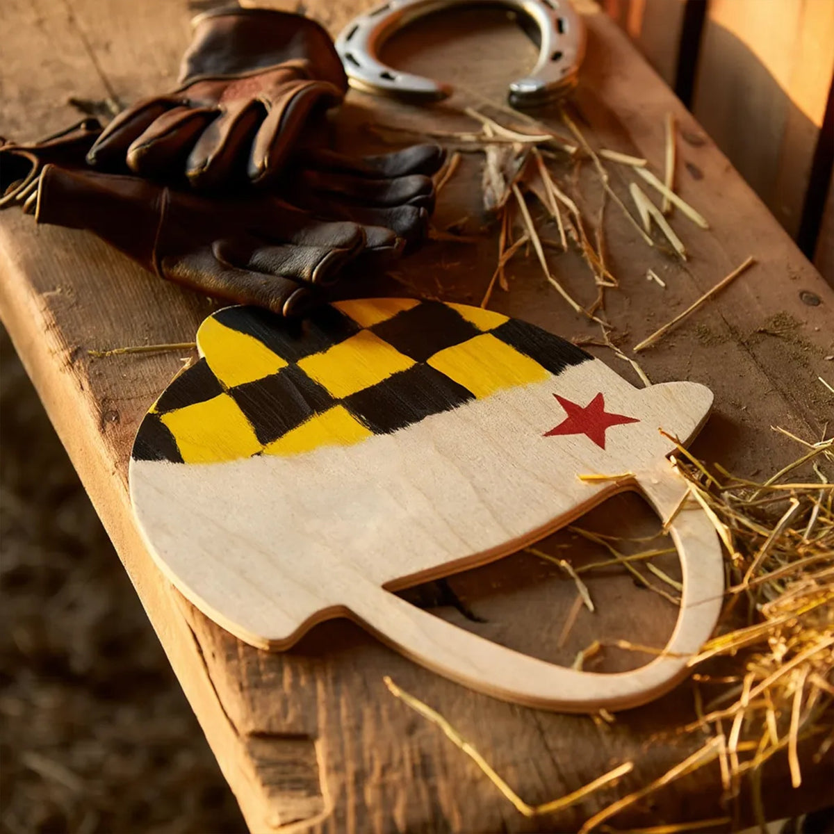 12" Jockey Helmet Cutout
