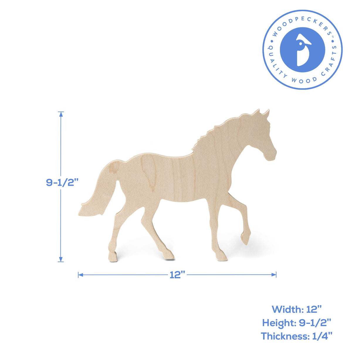 12" Trotting Horse Cutout