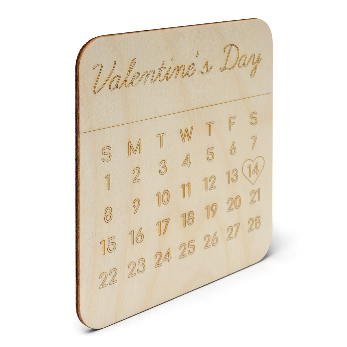 16" Valentine’s Day Calendar Cutout