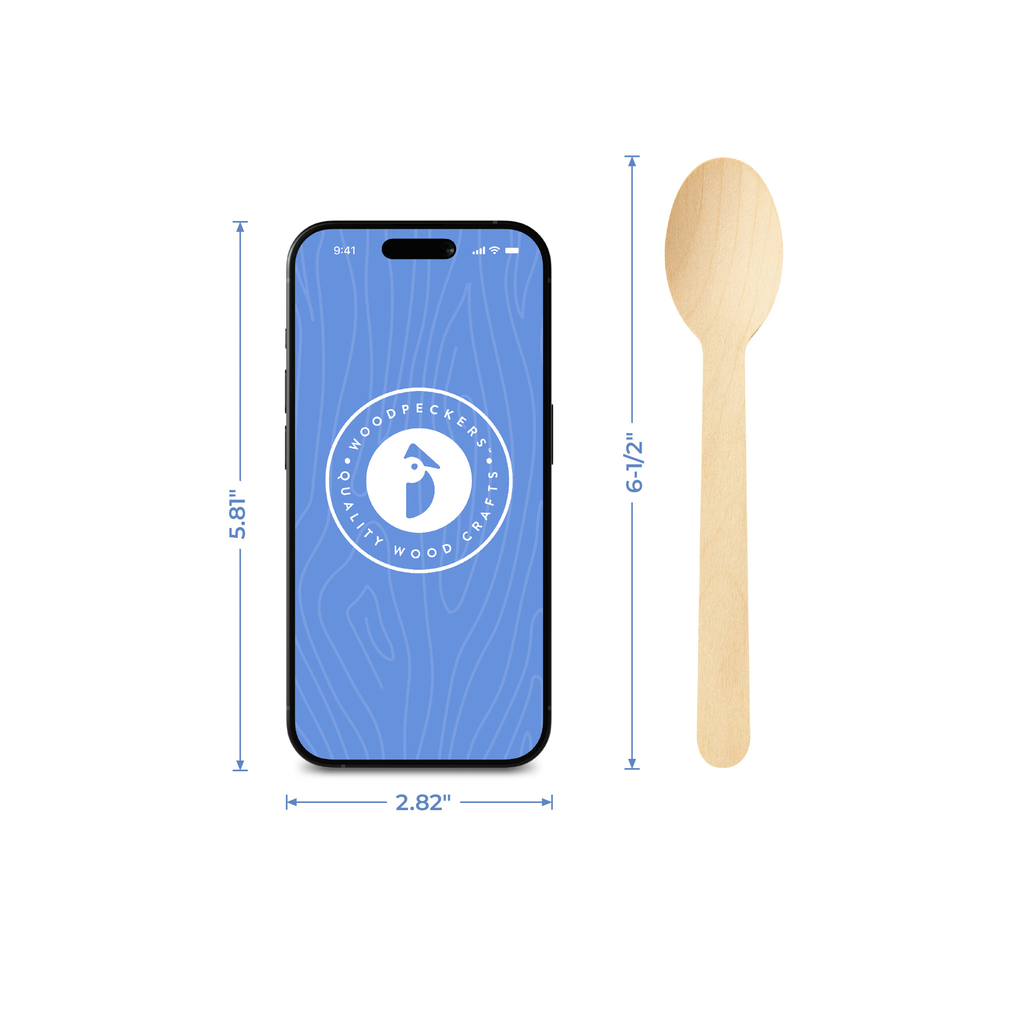 Disposable Spoons, 6-1/2", Pack of 100