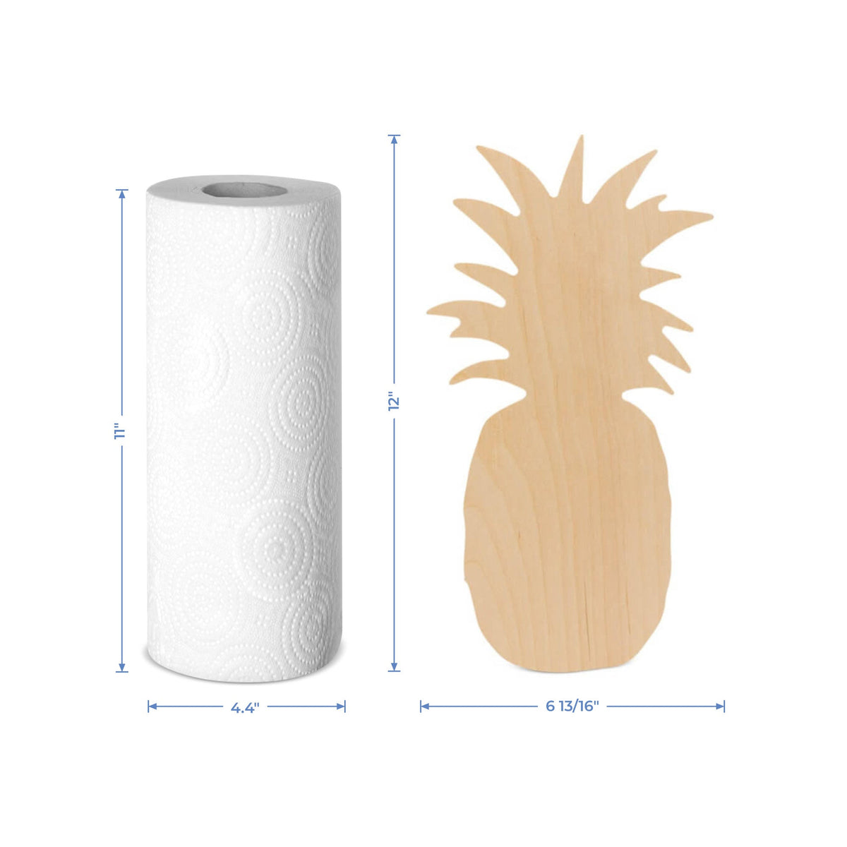 13-1/2" Wooden Pineapple Cutout