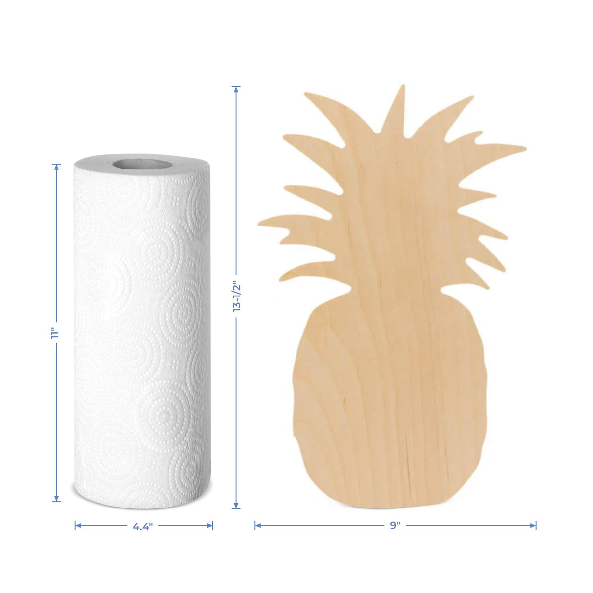 13-1/2" Wooden Pineapple Cutout