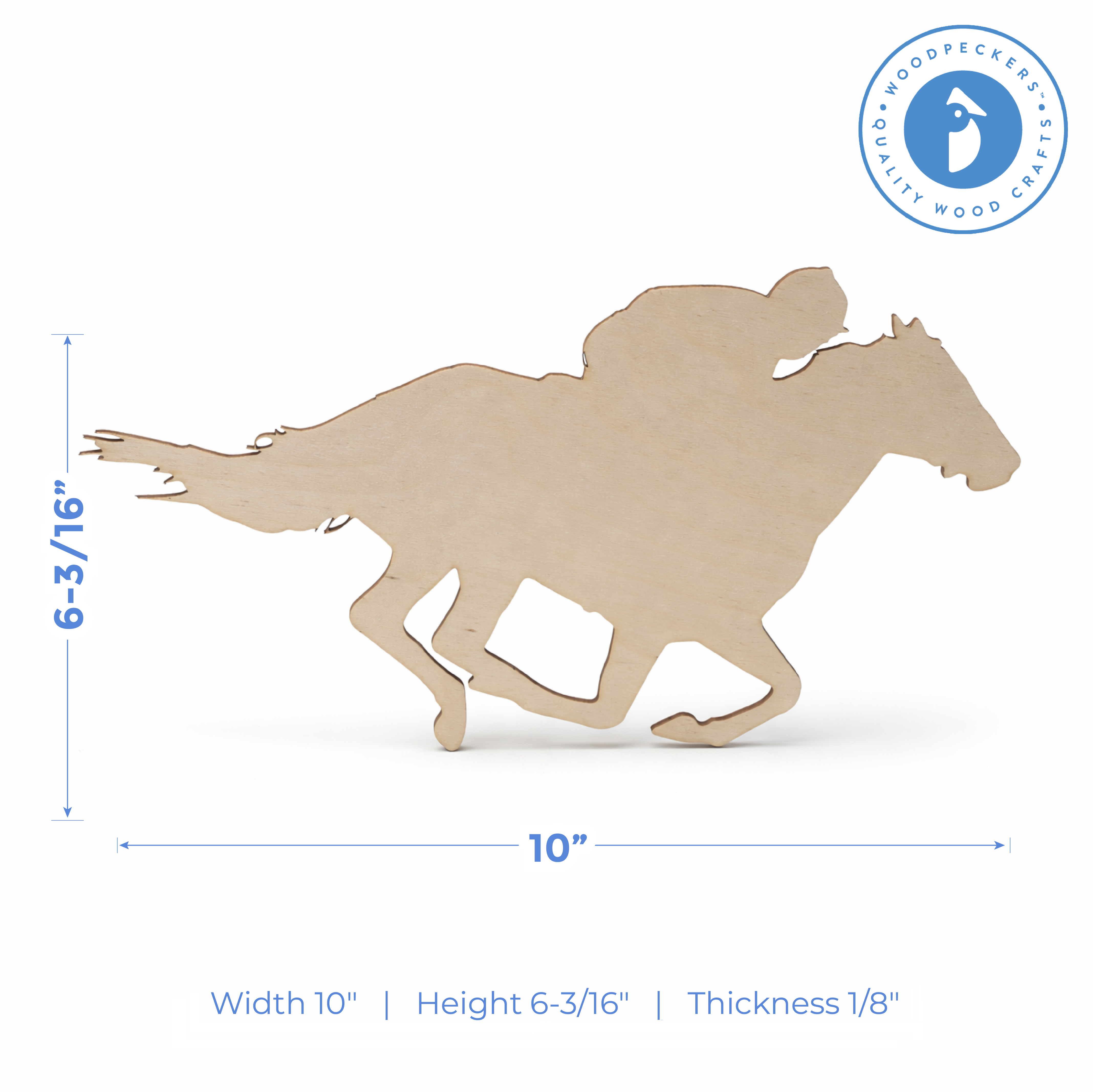 Kentucky Derby Horse and Rider Cutout