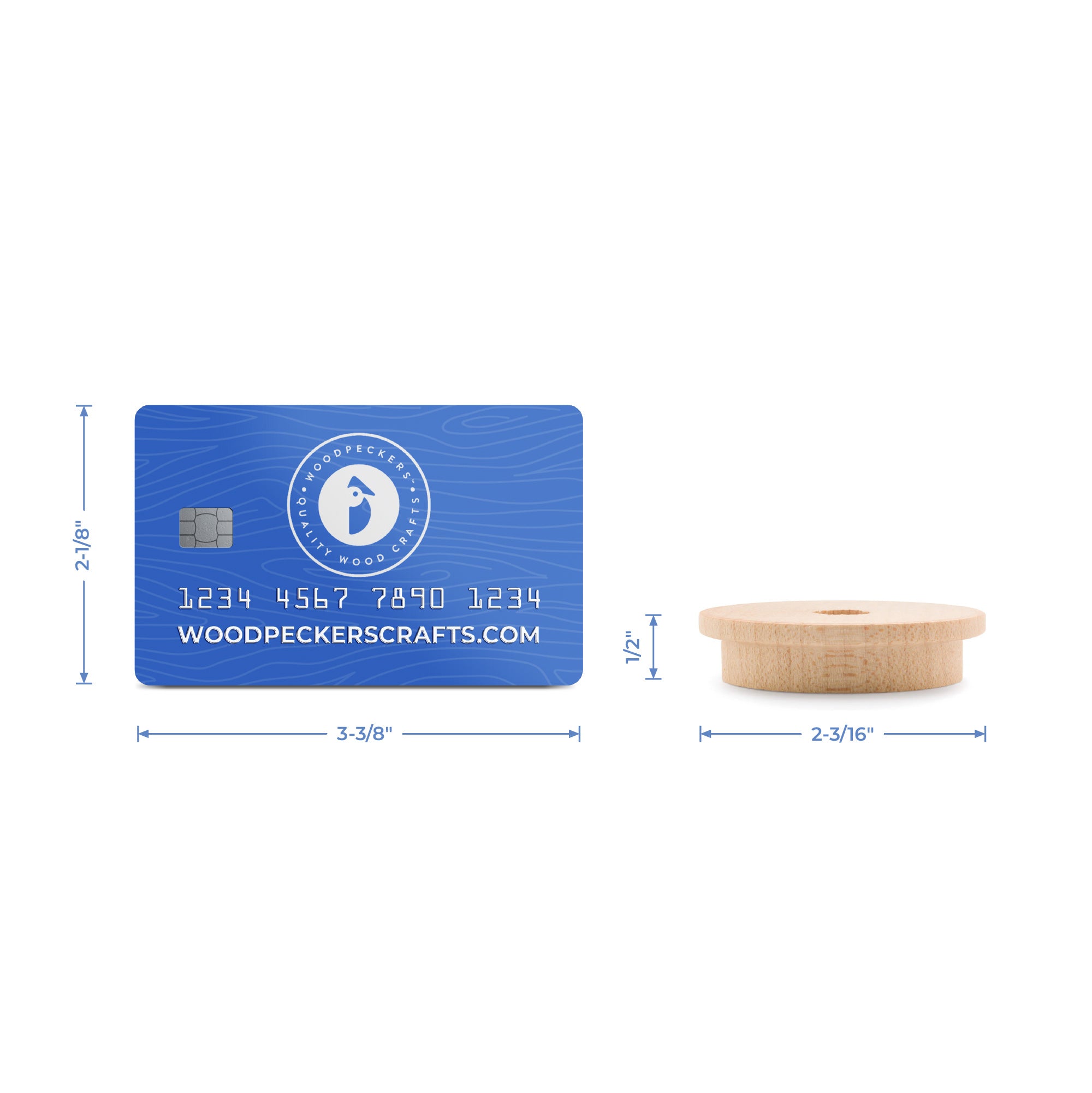 Wooden Train Wheel, 2-1/4"