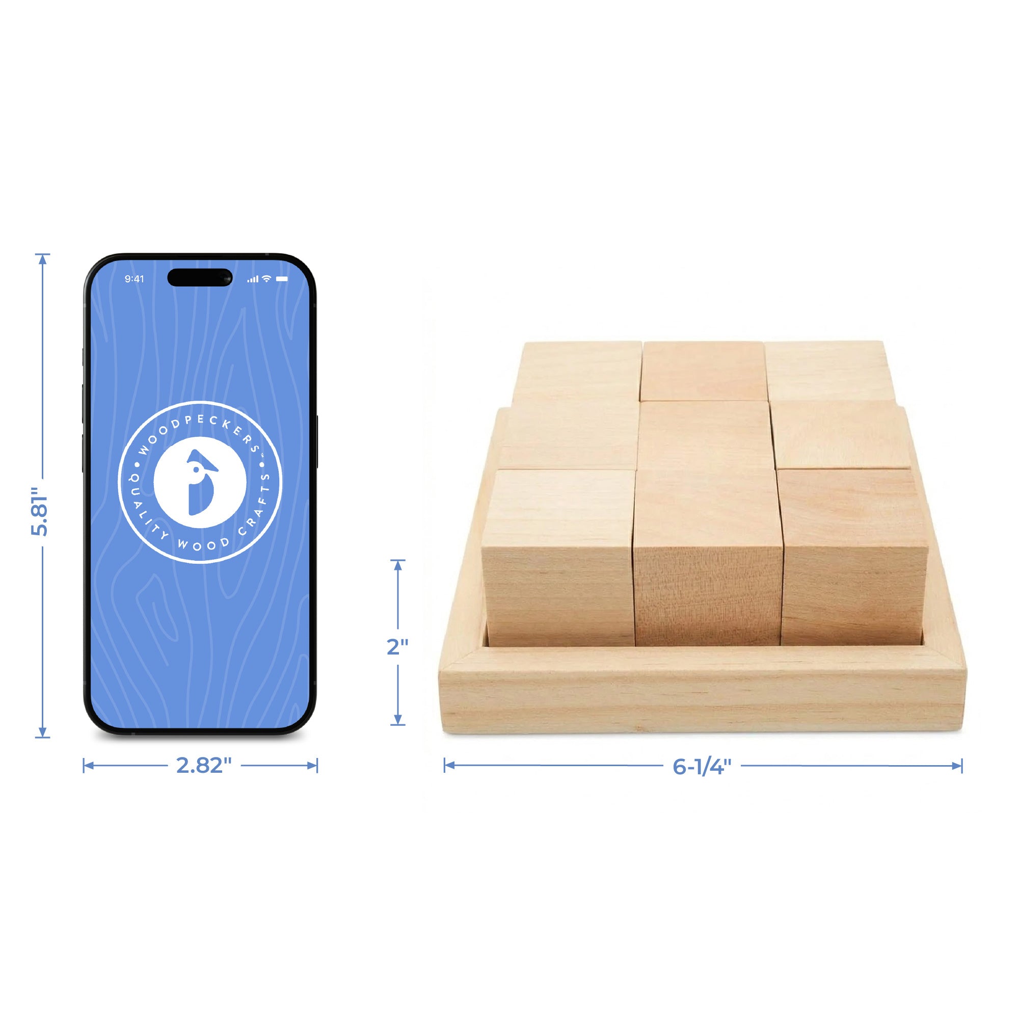 Wooden DIY Cube Puzzle, Large