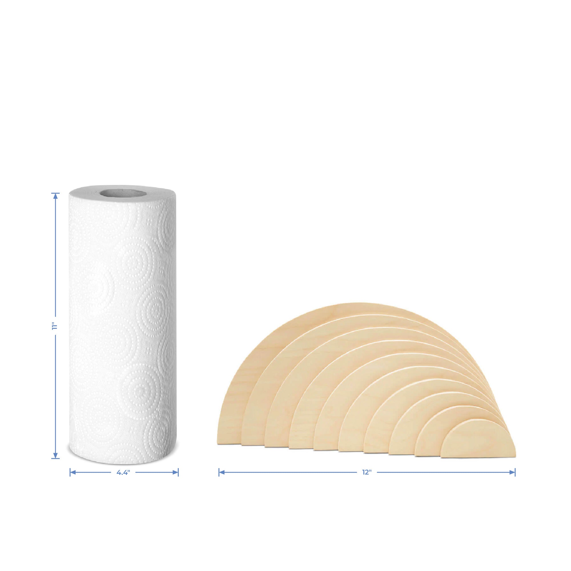 Half-Circle Cutout Stacking Set