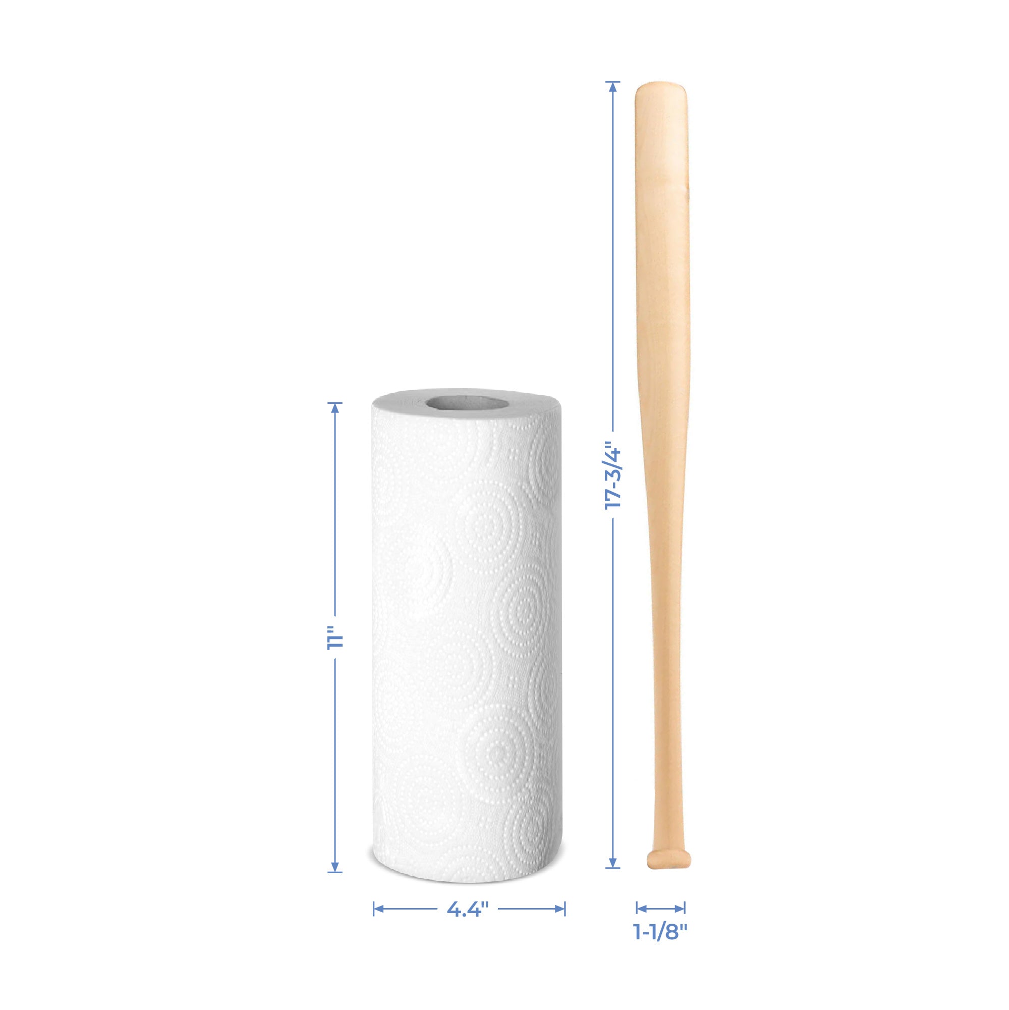 Varnished Wood Craft Bat, 17-3/4" Long