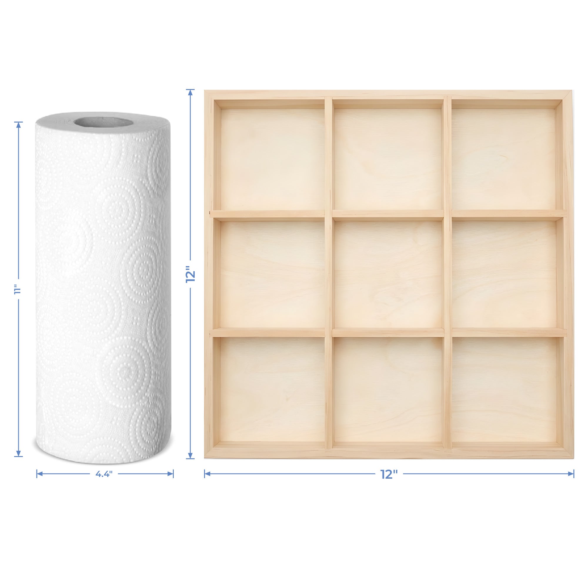 12 x 12 Square 9-Section Tray