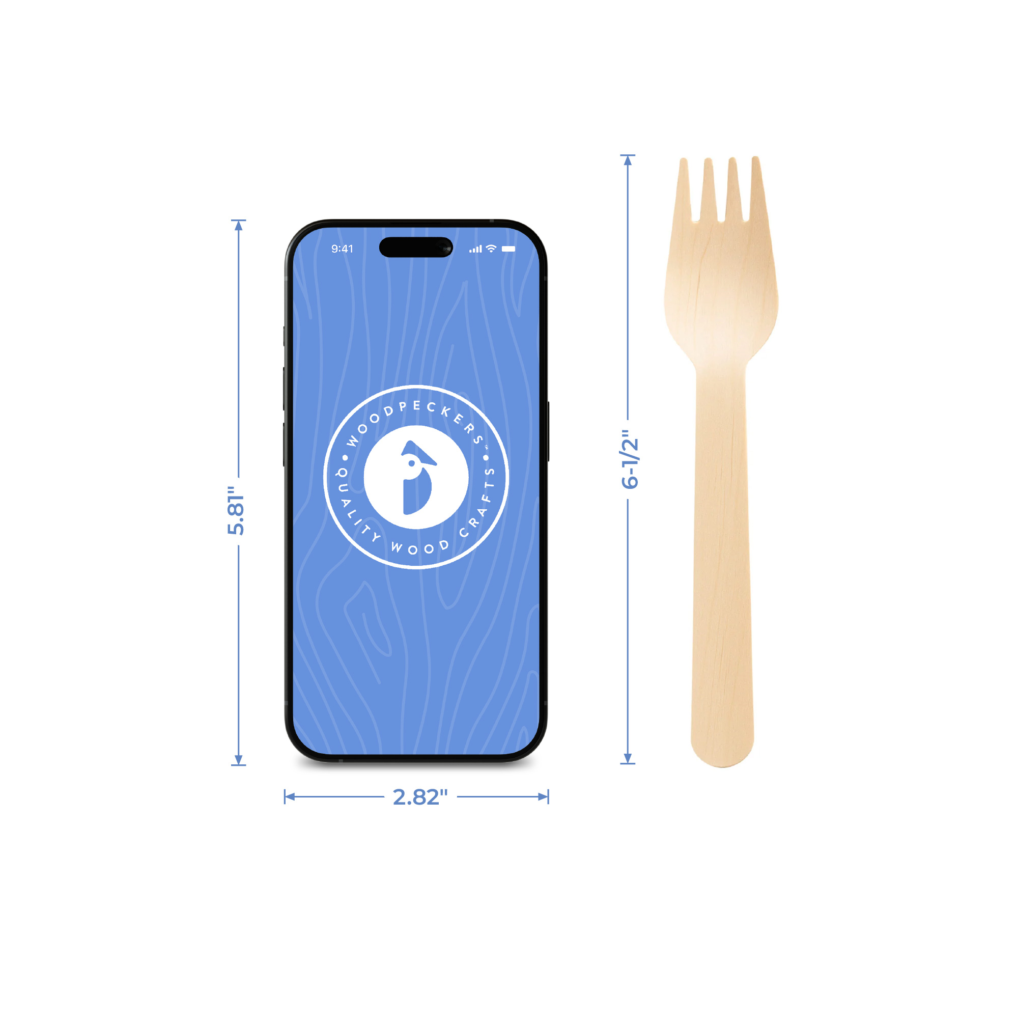 Disposable Forks, 6-1/2", Pack of 100