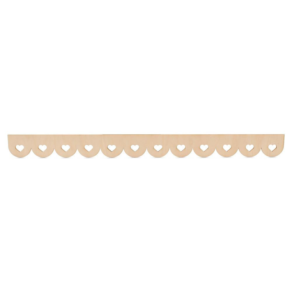 Scalloped Shelf Edge Trim, Heart Design