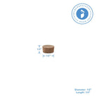 Woodpeckers Crafts 1/2" Walnut Flathead Plug 