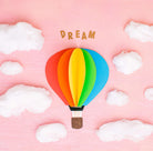 Woodpeckers Crafts 12" Wood Hot Air Balloon Cutout, 12" x 9" x 1/4" 