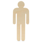 Woodpeckers Crafts 12" Wood Male Cutout, 12" x 4-7/8" x 1/4" 