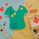 Woodpeckers Crafts 12" Wood Nurse Scrub Cutout, 12" x 11.75" x 1/4" 