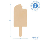 Woodpeckers Crafts 12" Wood Popsicle Cutout, 12" x 5" x 1/4" 
