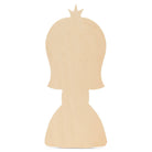 Woodpeckers Crafts 12" Wood Princess Cutout, 12" x 5.25" x 1/4"