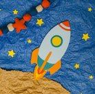 Woodpeckers Crafts 12" Wood Rocket Cutout, 12" x 9" x 1/4" 