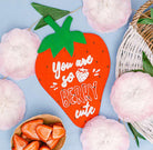 Woodpeckers Crafts 12" Wood Strawberry Cutout, 12" x 7.5" x 1/4" 