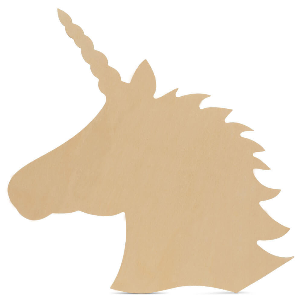 12" Wood Unicorn Cutout