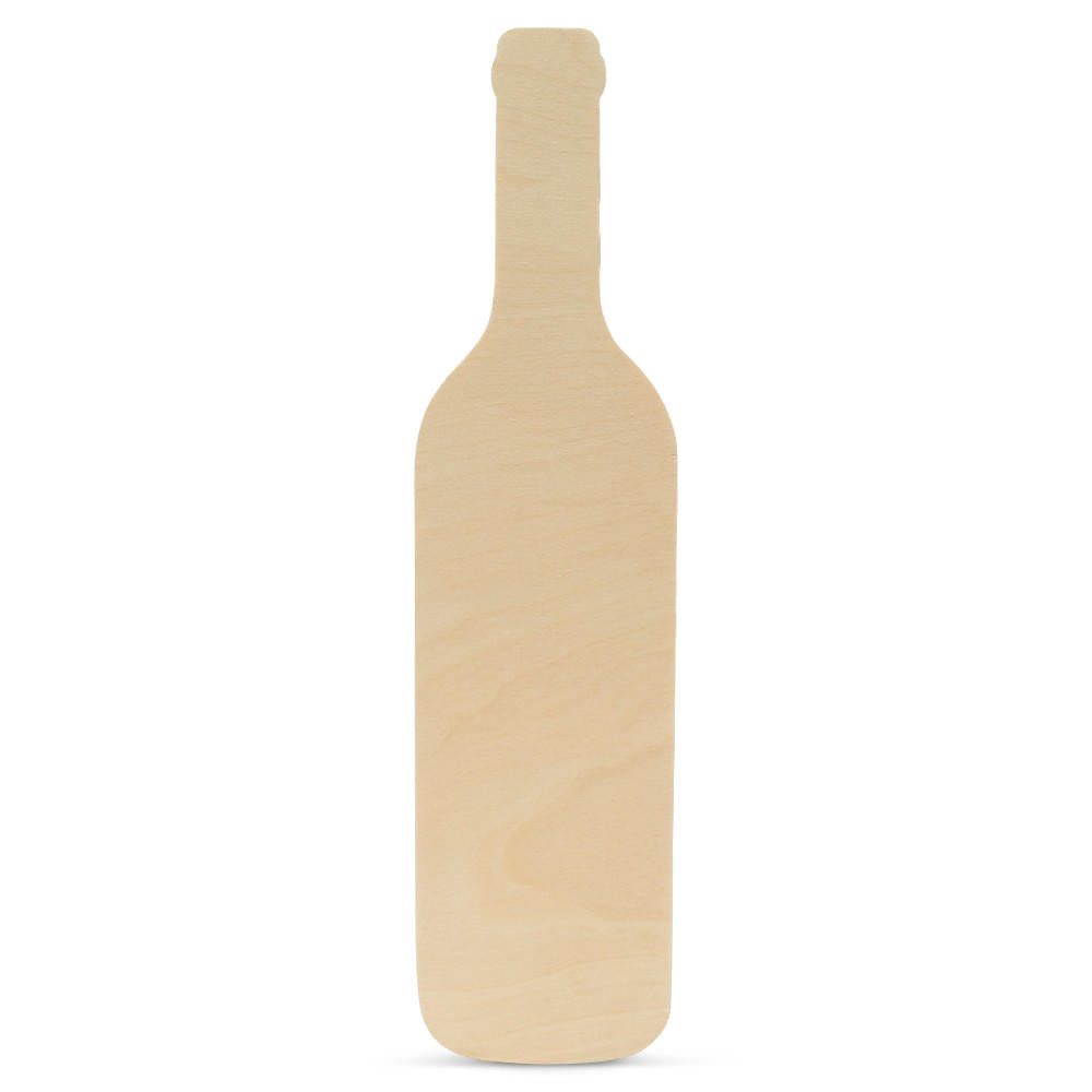 16" Wood Wine Bottle Cutout