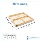 Woodpeckers Crafts 12 x 12 Candy Tray, 4 Part 