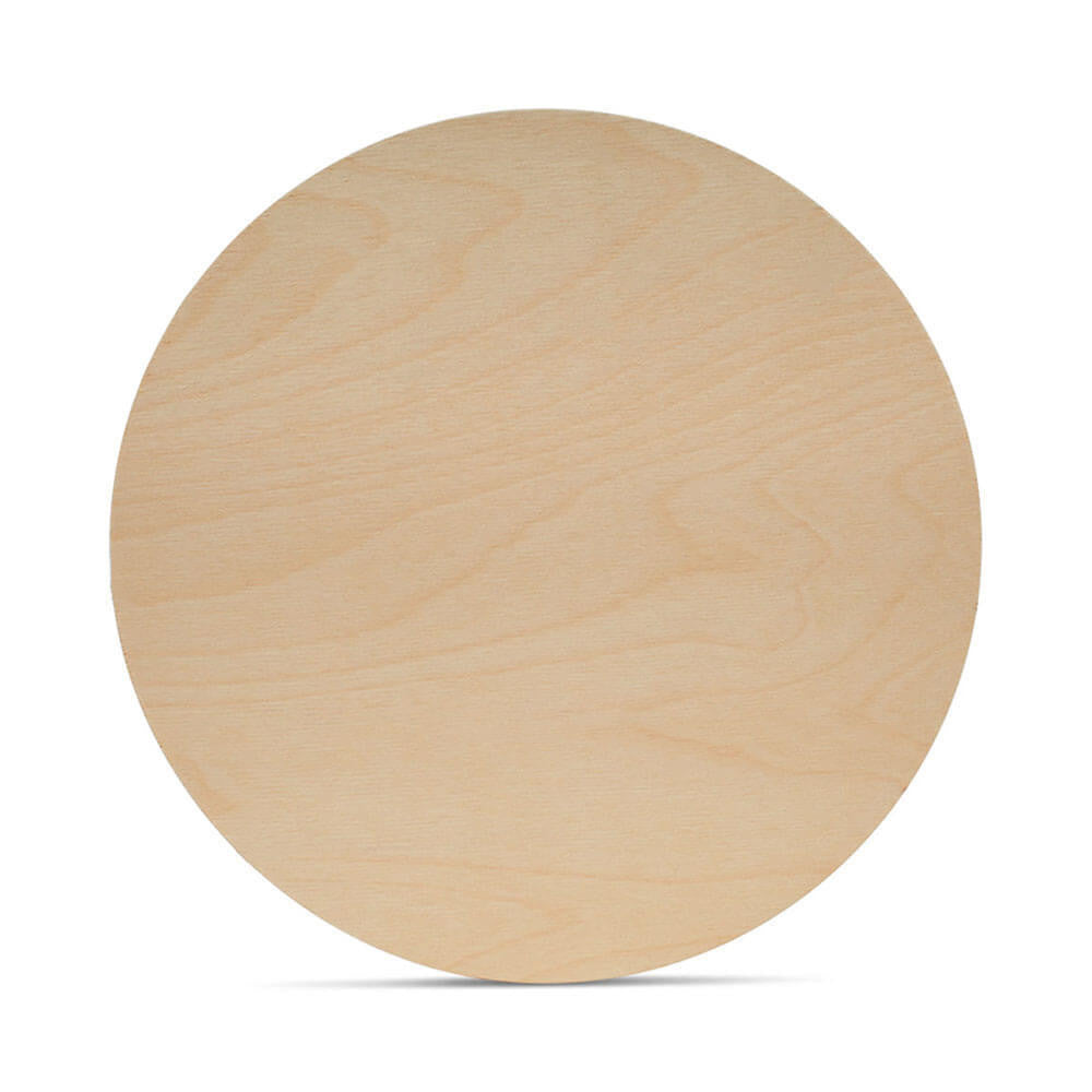 12" Wooden Circle Cutout, 1/4" Thick