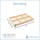 Woodpeckers Crafts 12 x 8 Candy Tray, 6 Part 