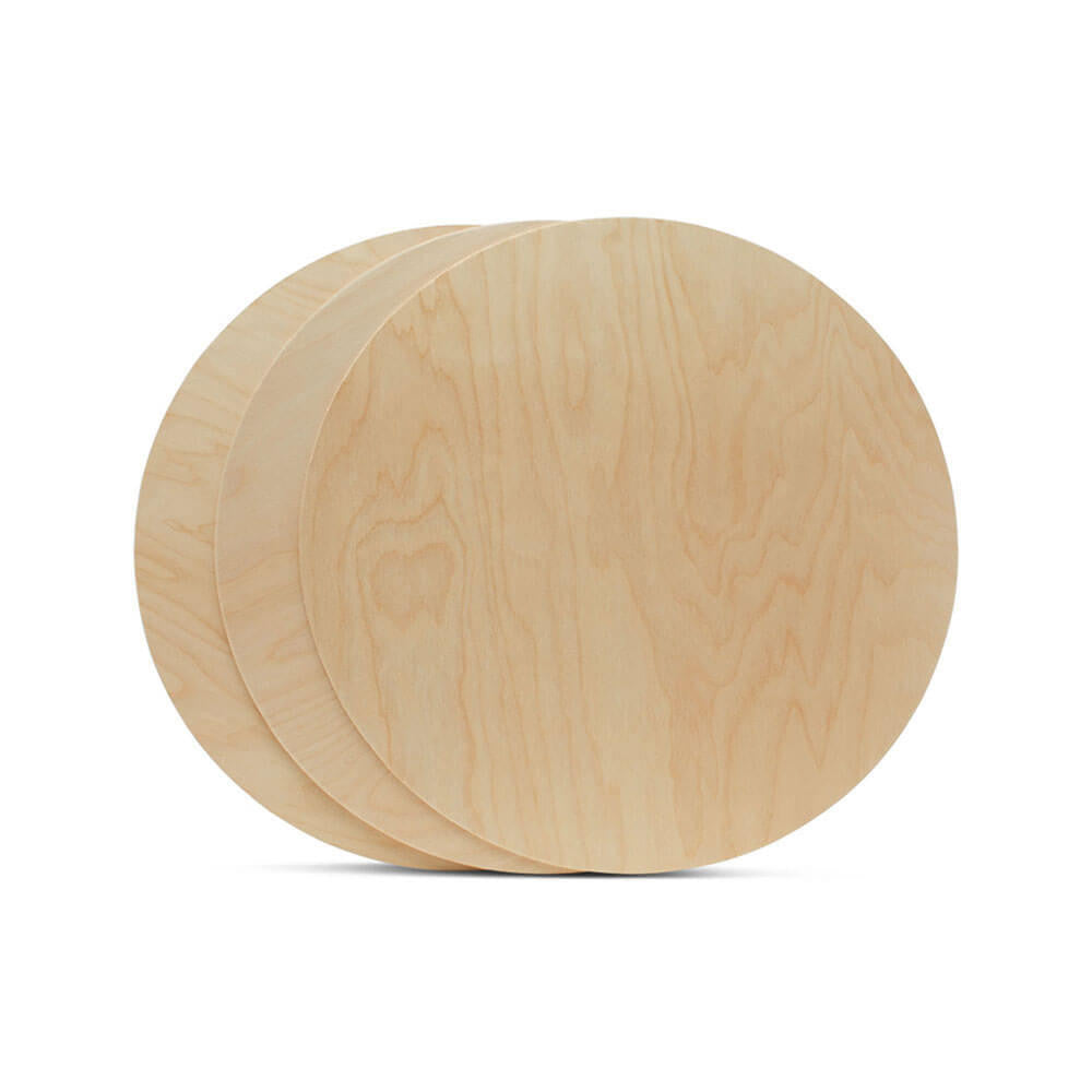 13" Wooden Circle Cutout, 1/2" Thick
