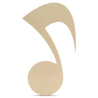 Woodpeckers Crafts 13" Wood Musical Note Single Cutout, 13" x 7" x 1/4" 