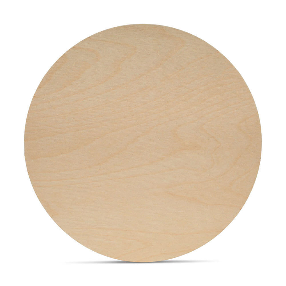 14" Wooden Circle Cutout, 1/4" Thick