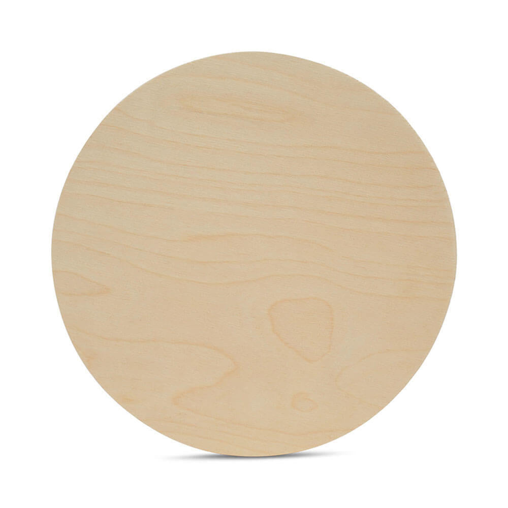 16" Wooden Circle Cutout, 1/2" Thick