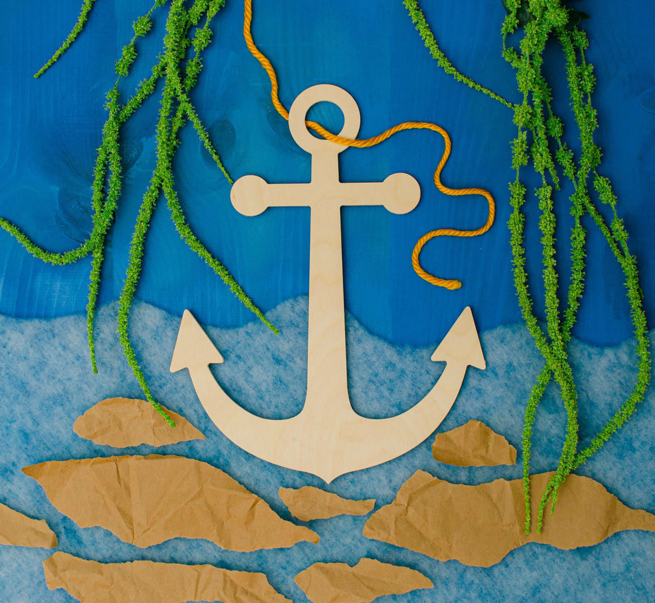 Woodpeckers Crafts 16" Wood Anchor Cutout, 16" x 12.5" x 1/4" 