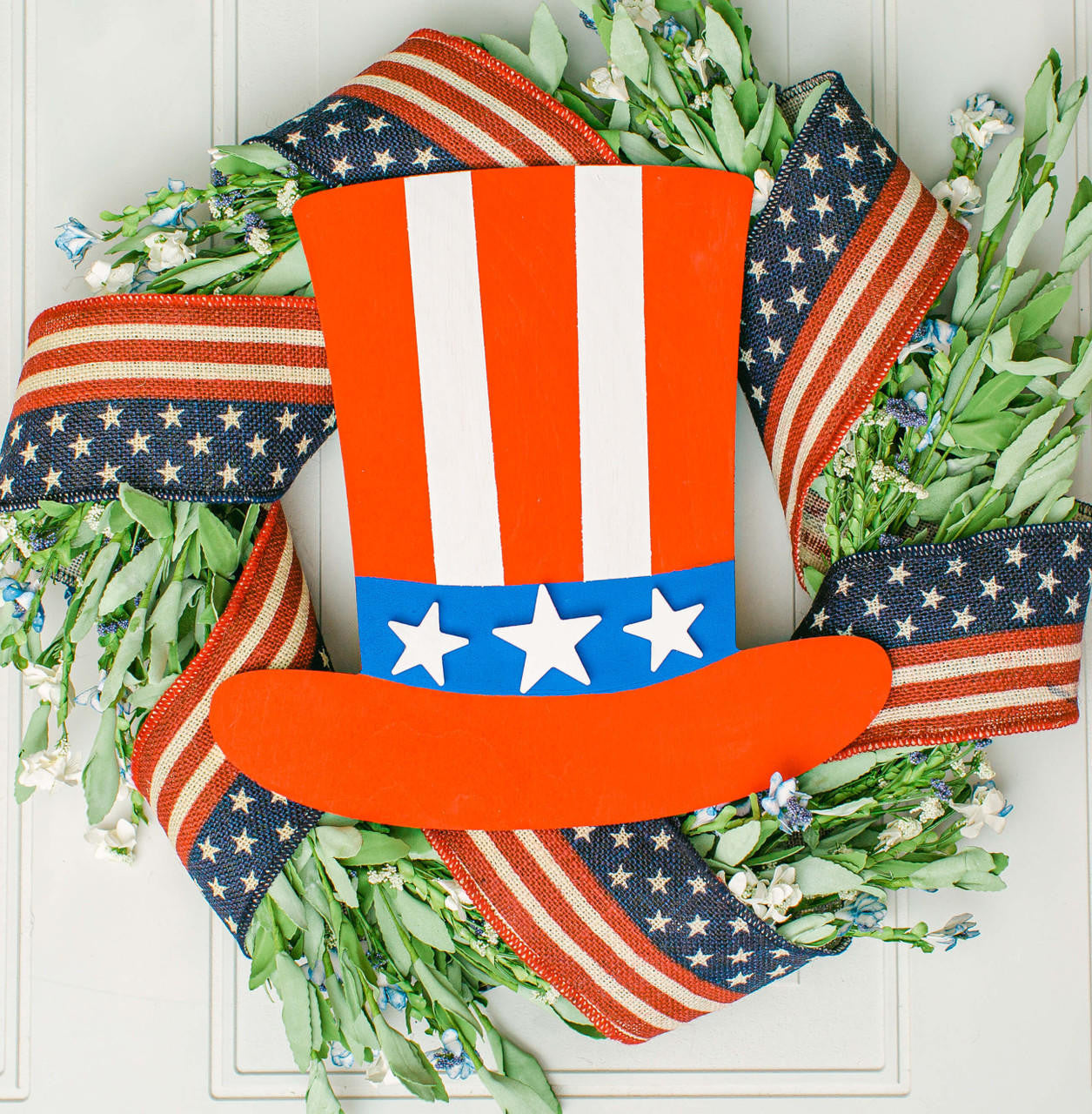 Woodpeckers Crafts 16" Wood Uncle Sam Hat Cutout, 16" x 15.5" x 1/4" 