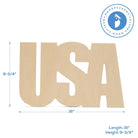 Woodpeckers Crafts 16" Wood USA Cutout, 16" x 9-3/4" x 1/4" 