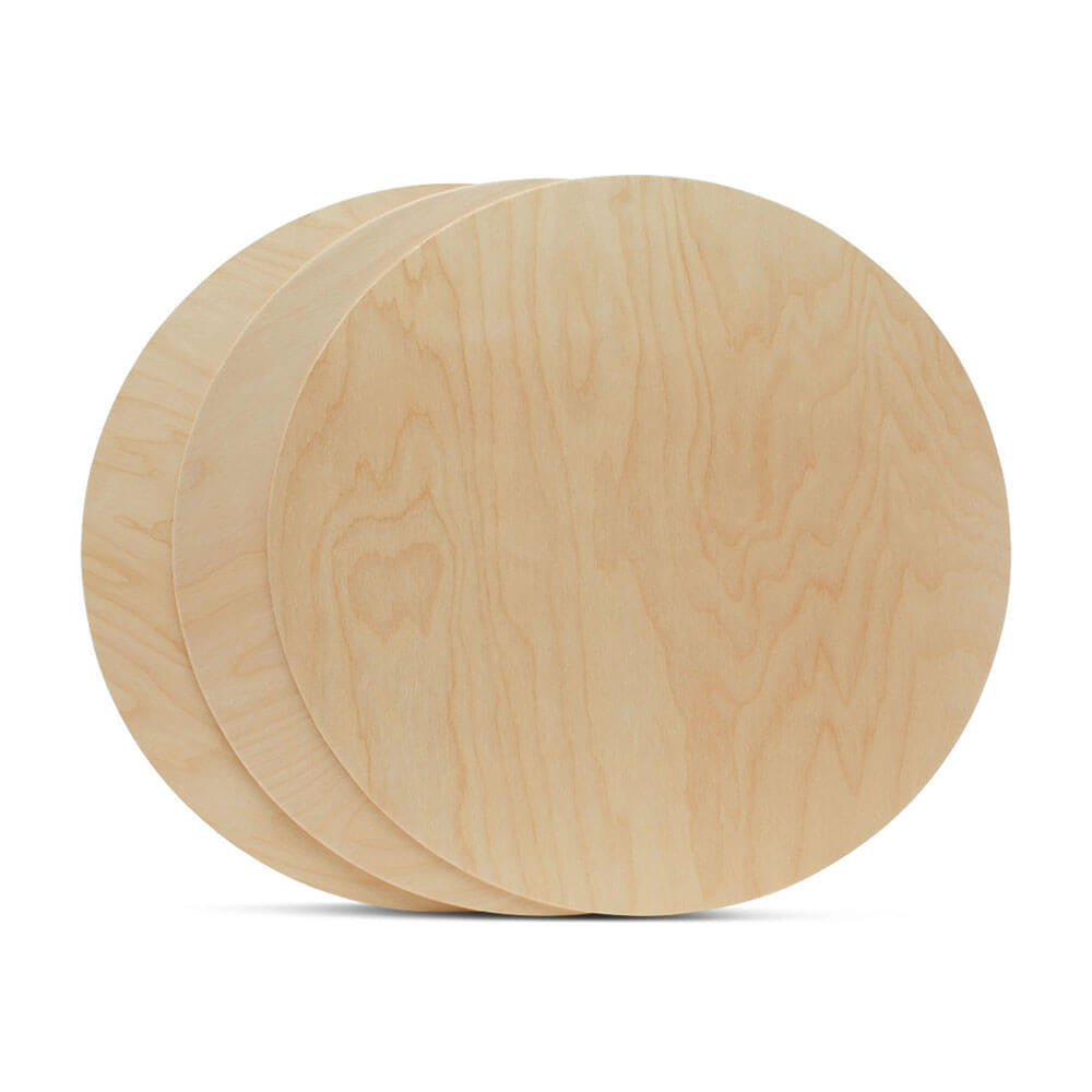 17" Wooden Circle Cutout, 3/4" Thick