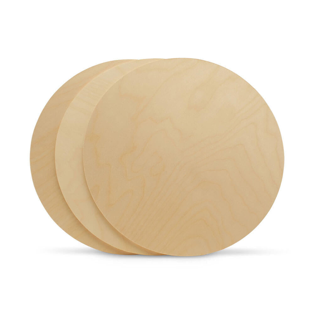19" Wooden Circle Cutout, 1/2" Thick