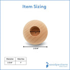 Woodpeckers Crafts 2-3/4" Dowel Cap, 1" Hole 