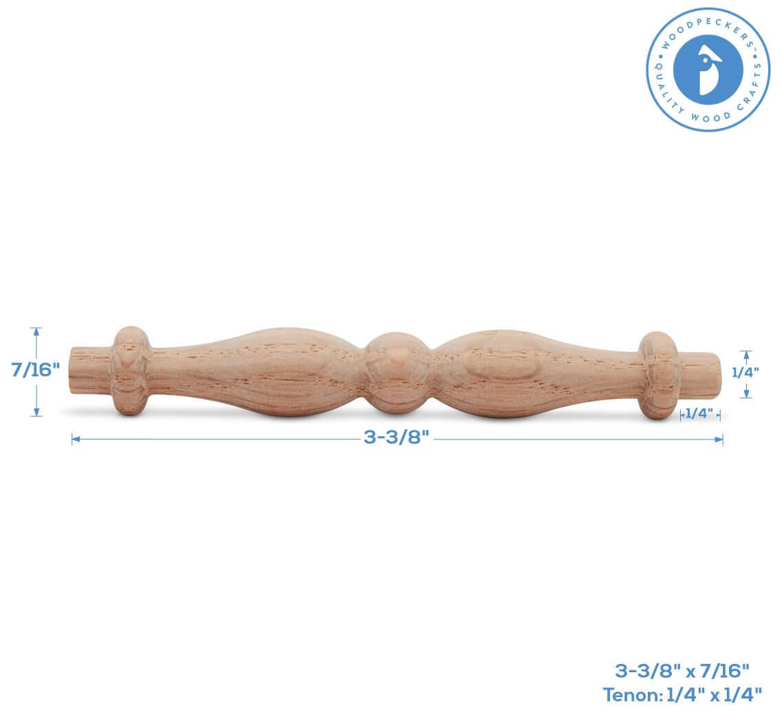 3-1/2" Oak Spindle