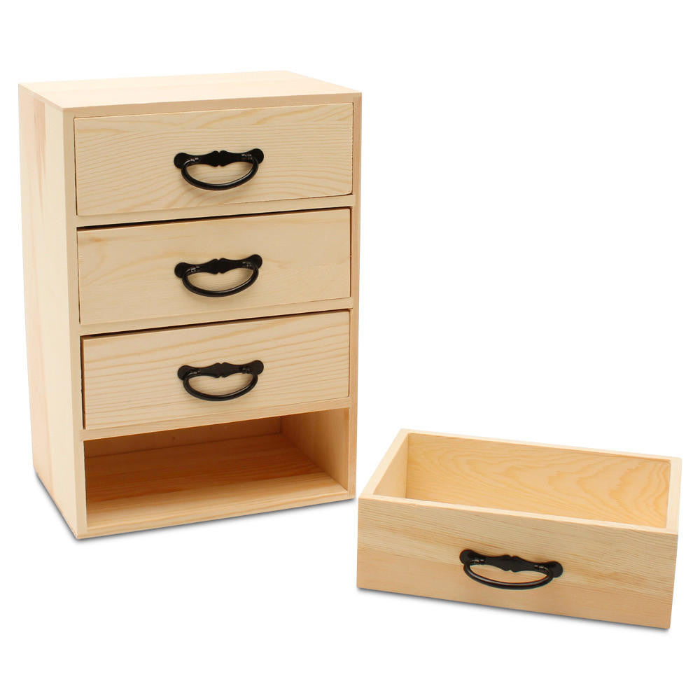 Small Wooden Chest of Drawers, 11” | Woodpeckers Crafts