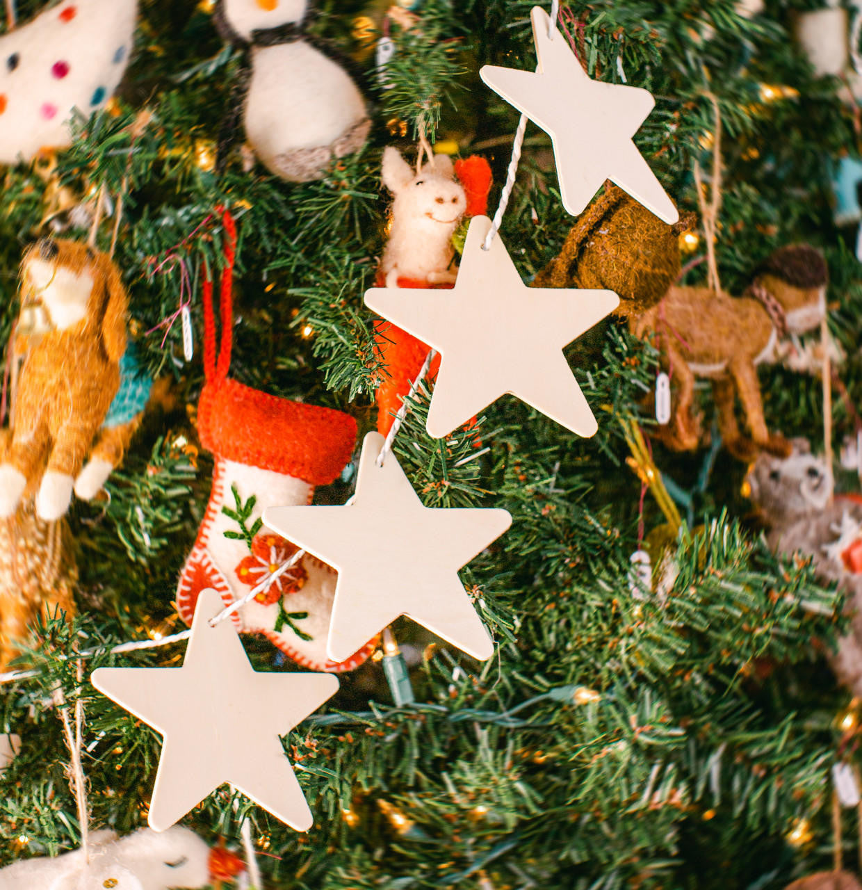 Woodpeckers Crafts 4" Wood Star Cutout with Hole 