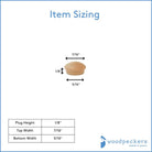 Woodpeckers Crafts 5/16" Oak Button Plug 