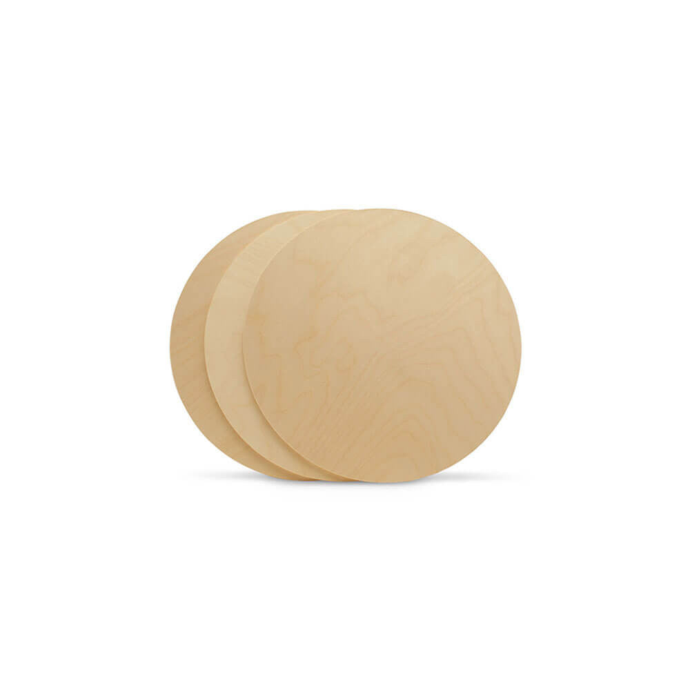 7" Wooden Circle Cutout, 3/4" Thick