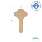 Woodpeckers Crafts 7" Wooden Key Cutout 